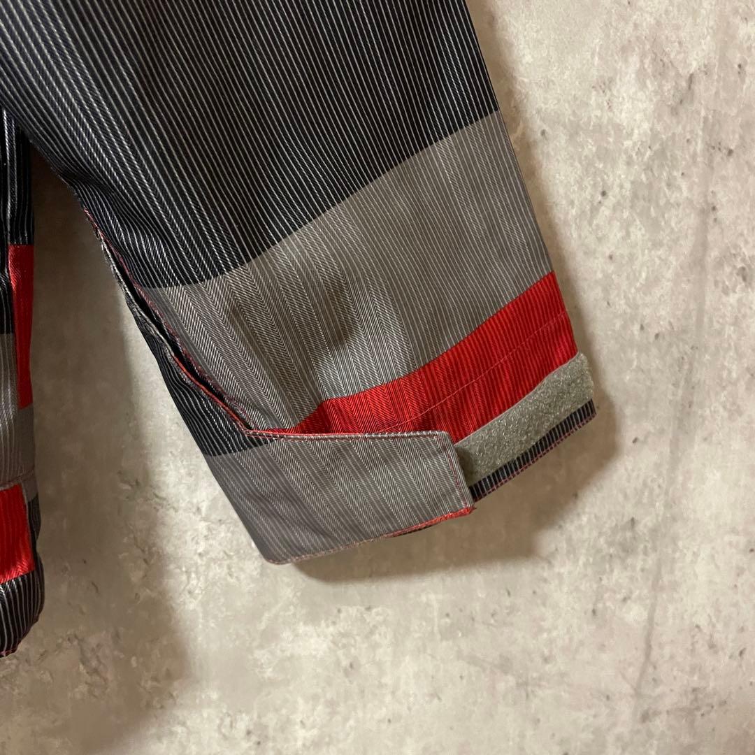 Burtonバートンスキーウェアスノーボードジャケットパーカー灰色グレー赤レッド