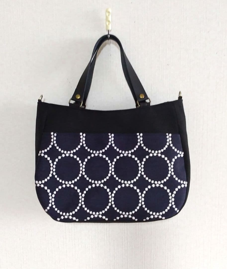 ミナペルホネン ♡ 最新タンバリン ♡ ラウンドバッグ / ハンドメイド