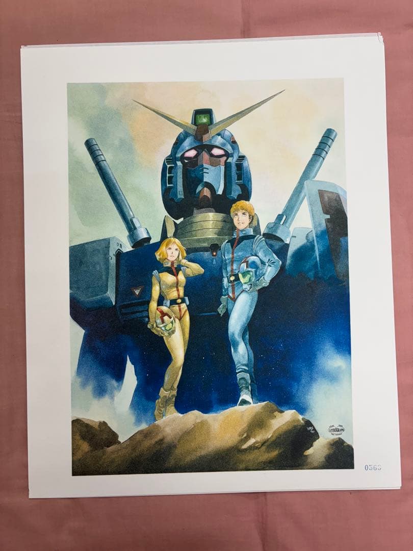 安彦良和/機動戦士ガンダム　20周年記念　 リトグラフ2枚組