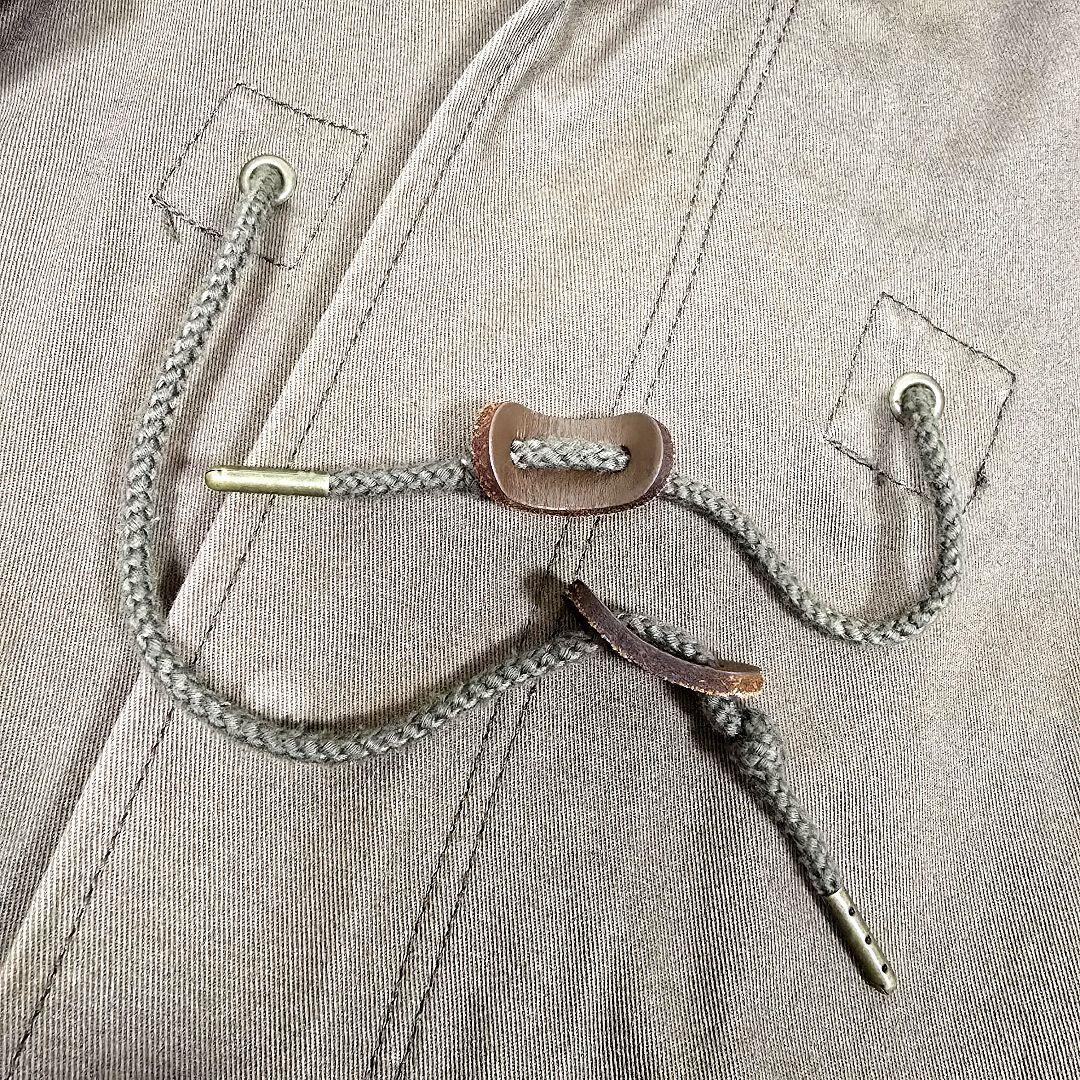 アダムエロペ モッズコート フード ボアライナー付 ロングコート ブラウン L