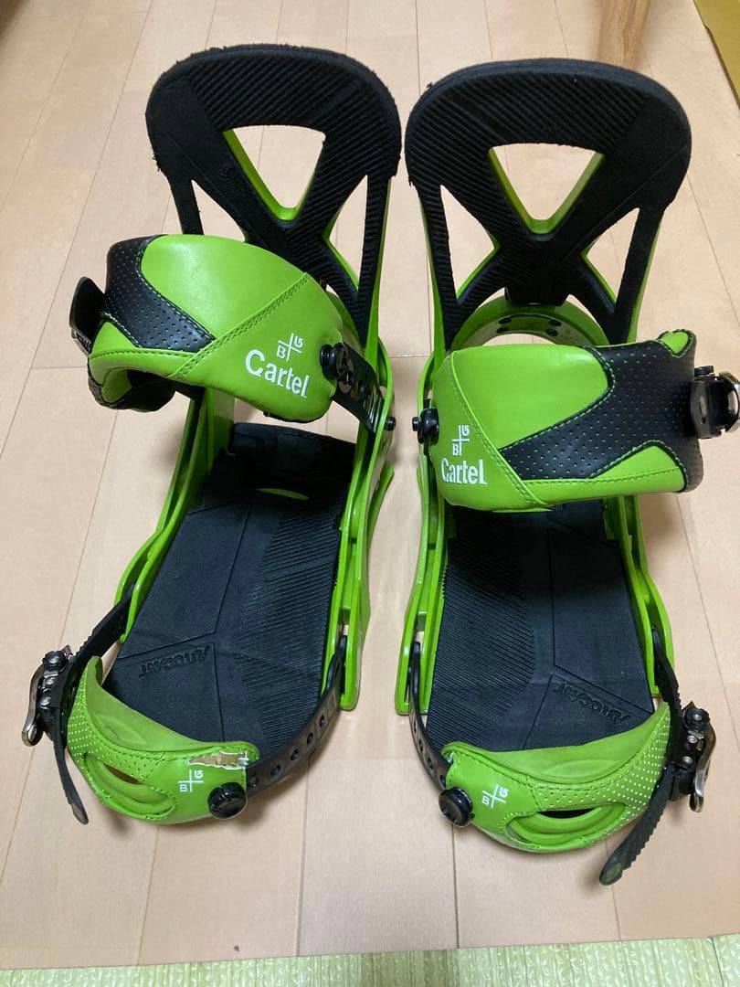 Burton Cartel スノーボード ビンディング グリーン　Sサイズ