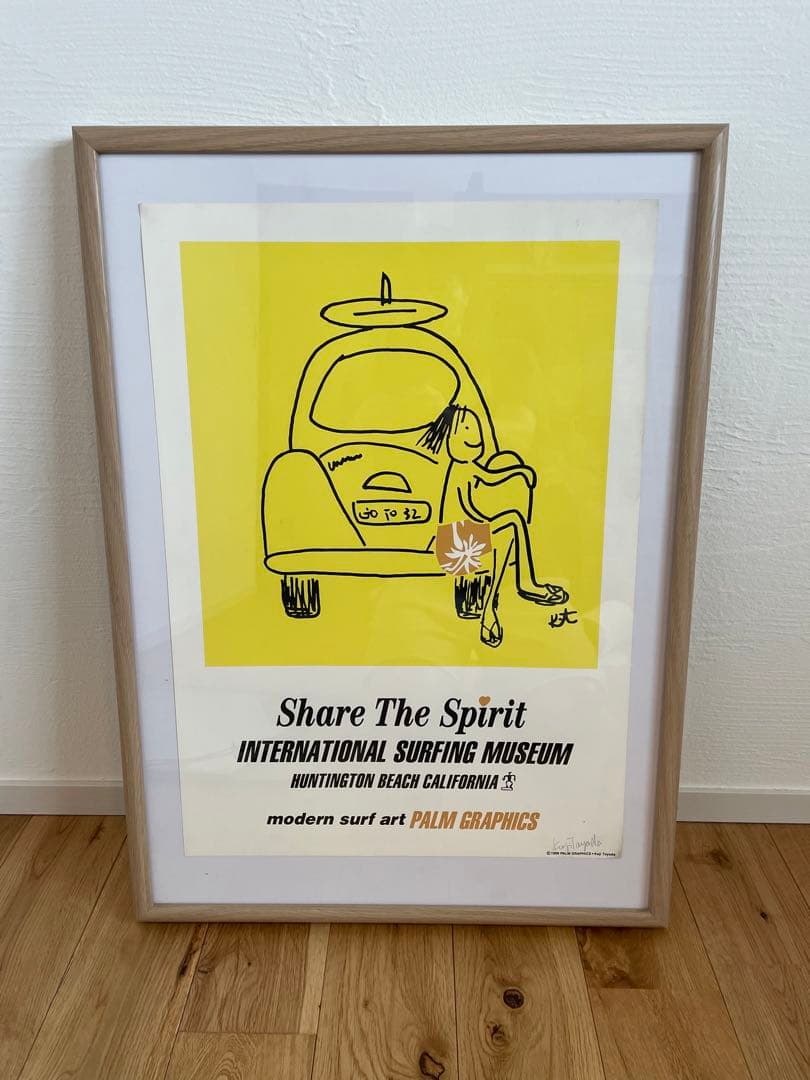 豊田弘治　サイン入り　palm graphics  ポスター