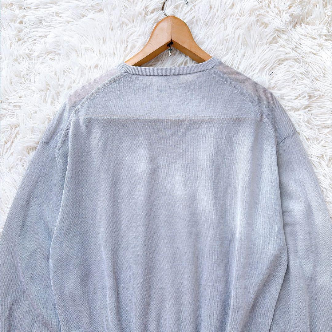 【美品】ヘリル　HERILL ラミーハイゲージニット　サイズ2 グレー