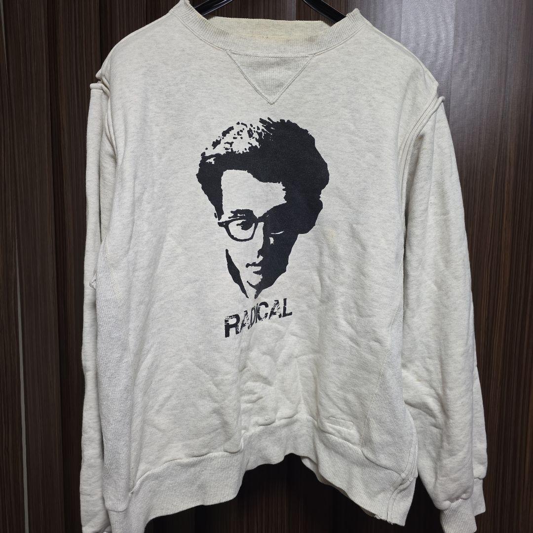アンダーカバー　RADICAL プリント スウェットライトグレー