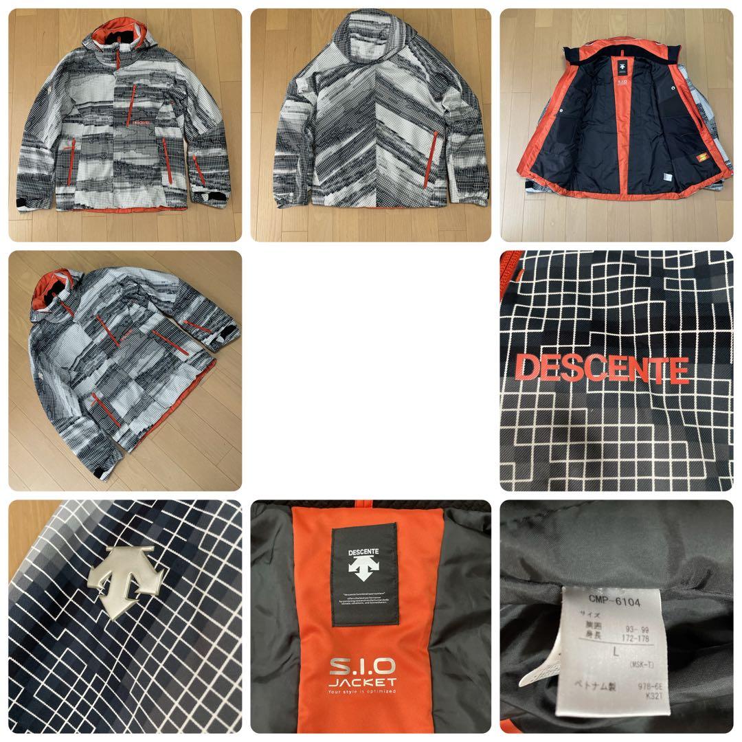 デサントDESCENTEスキーウェア　上下セット　デモチーム　中古　サイズL/O
