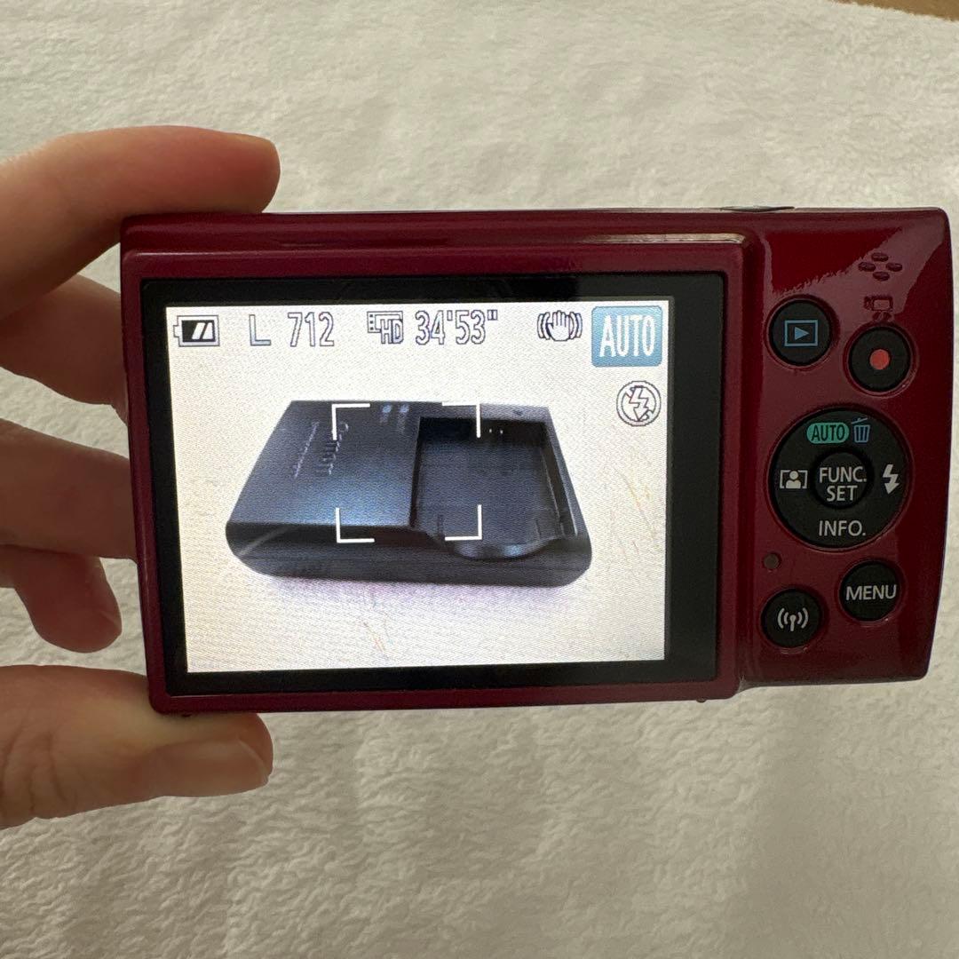 Canon IXY 190　レッド　赤　デジカメ　キャノン　エモい　平成