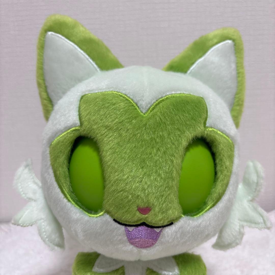 美品　ポケットモンスター なでてみつめてぱちくりニャオハ