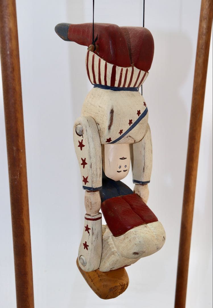 空中ブランコ アメリカン・フォーク・アートWOLF CREEK 木製空中ブランコ