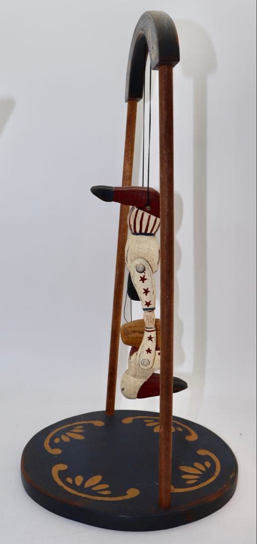 空中ブランコ アメリカン・フォーク・アートWOLF CREEK 木製空中ブランコ