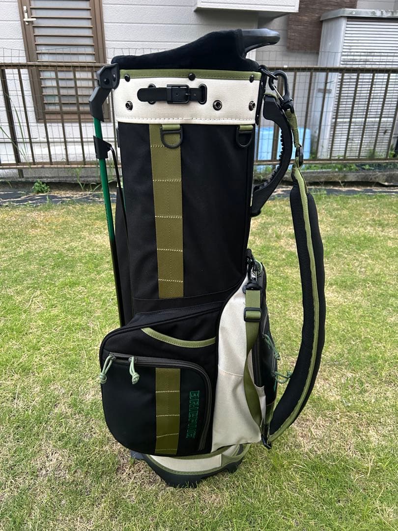 BRIEFING キャディバッグ ブラック カーキ