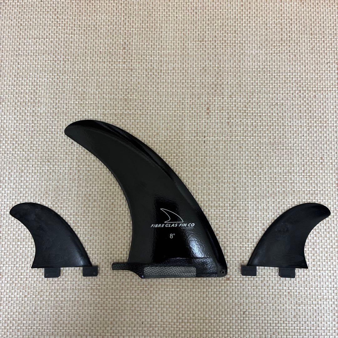FIBRE GLAS FIN CO サーフボードフィン 8インチ ブラック
