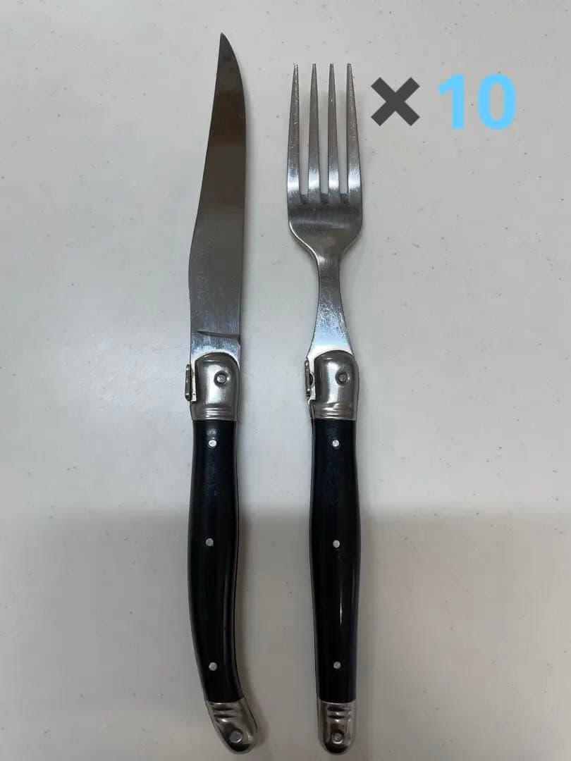 【Laguiole】フォーク10本 ナイフ10本