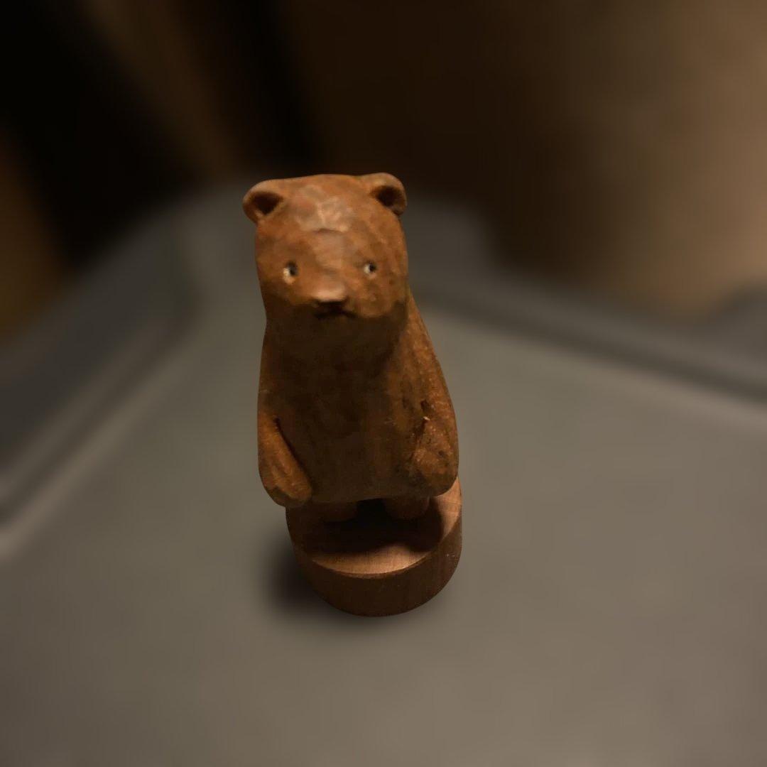 江籠正樹　熊　置物　新品未使用