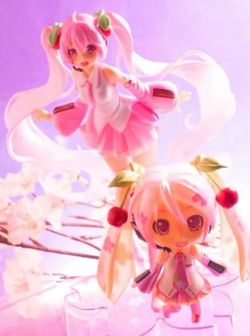 初音ミク 初音ミク＆桜ミク 描き下ろしマルチクロス