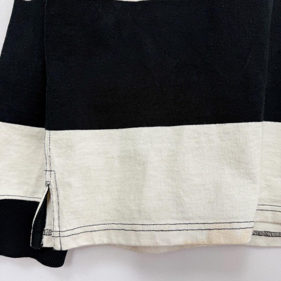 ポロバイラルフローレン エンブレム 刺繍 ボーダー ラガーシャツ S84b