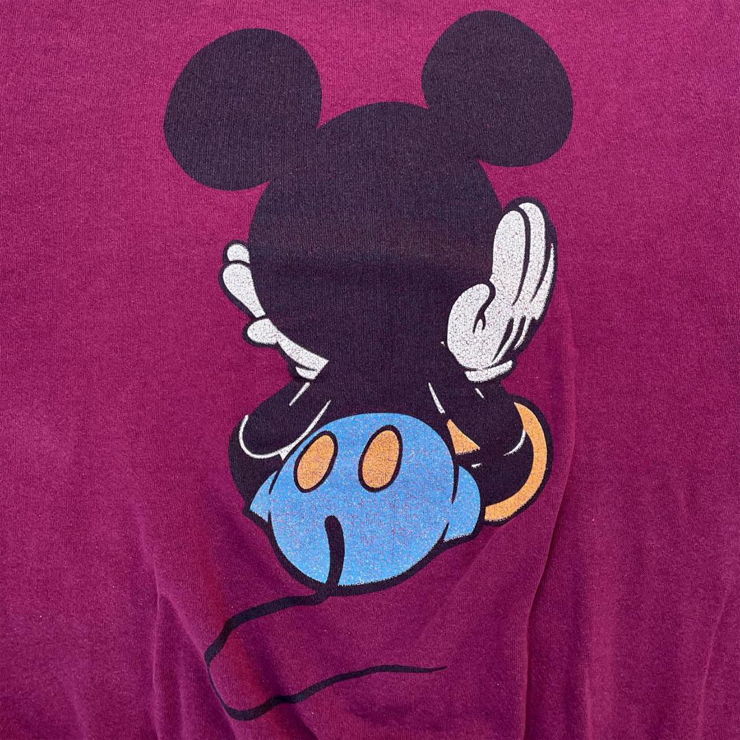 【90年代USA製】ディズニー ミッキー スウェット 青パン お座り ビンテージ
