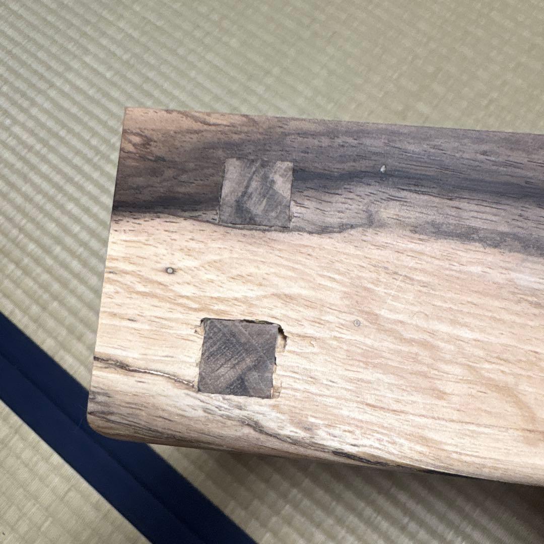 【茶道具】雄斎造　黒柿炉縁（共箱）★送料込★