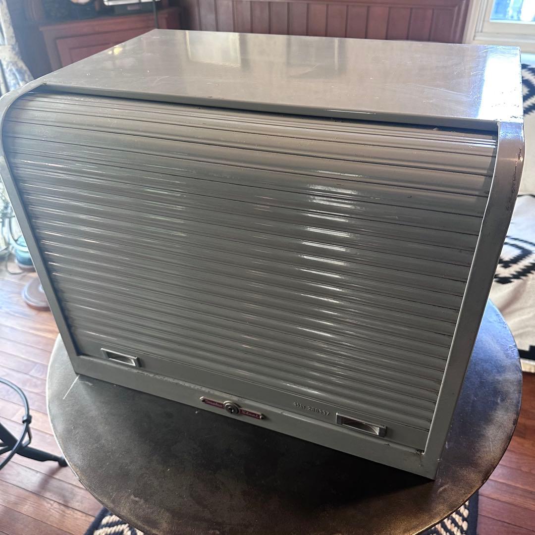 ビンテージ　スチール　シャッターケース　シャッタートレー　トレーキャビネット