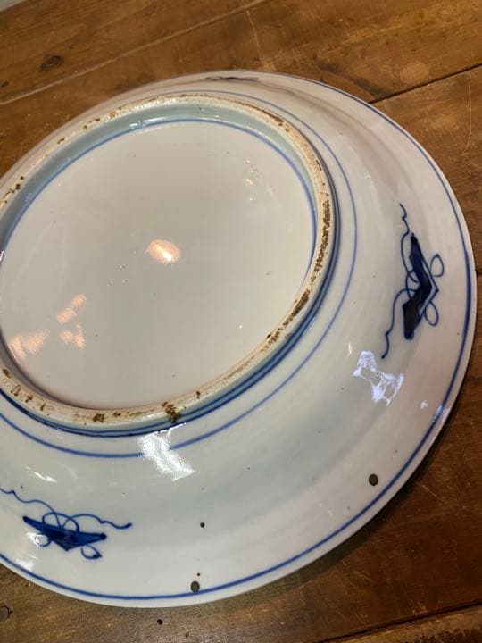 古伊万里　大皿　龍　手描き　骨董　飾り皿