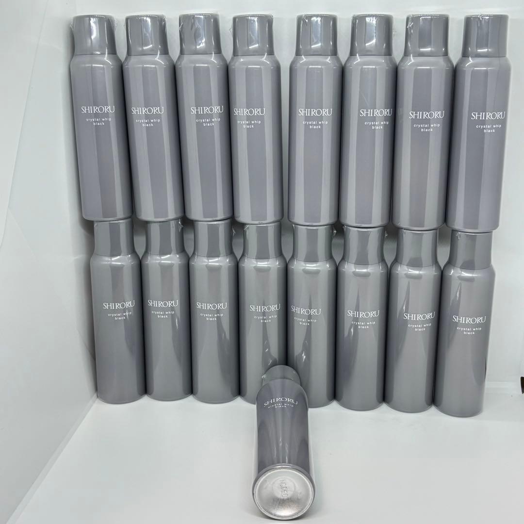SHIRORU クリスタルホイップ ブラック120g 洗顔料 17本セット