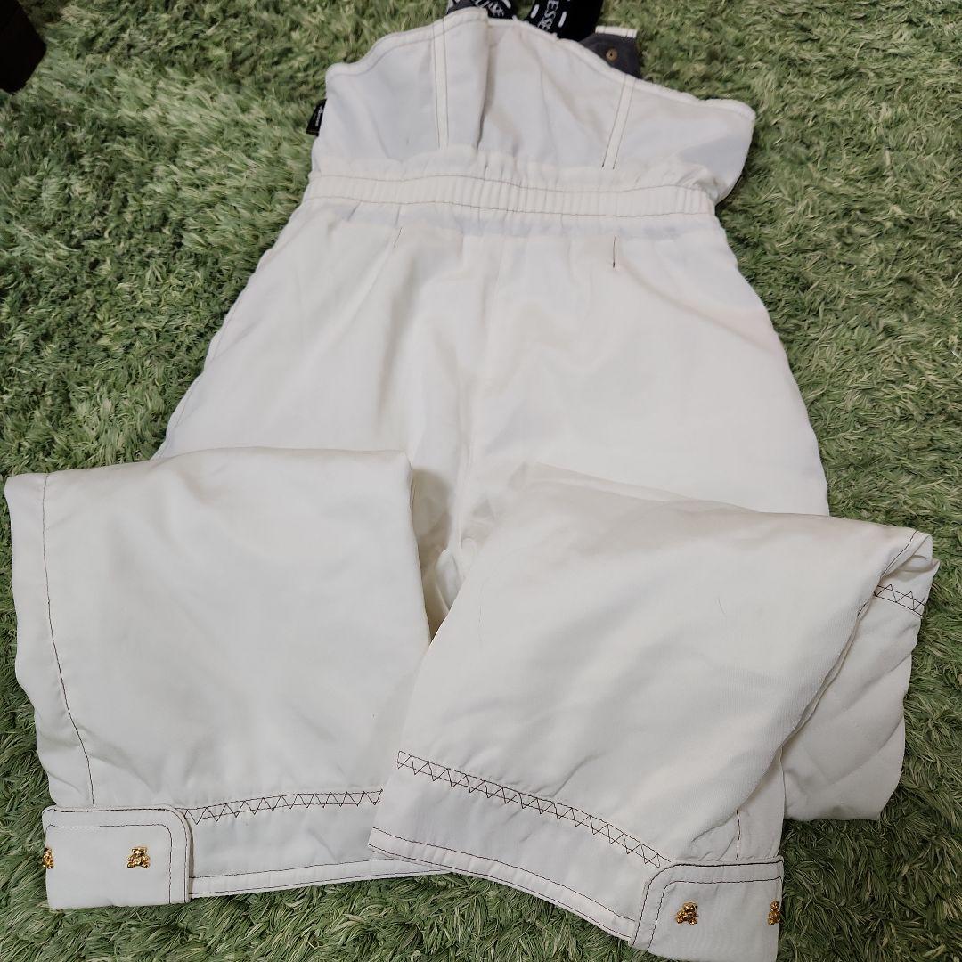 ビンテージ エレッセ ベスト付き テディベア スキー スノボウェブ 上下セット