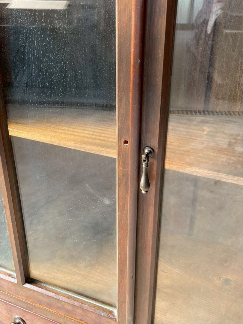 激レア‼️イギリス　アンティーク　丸足　キュリオケース　什器　キャビネット　英国