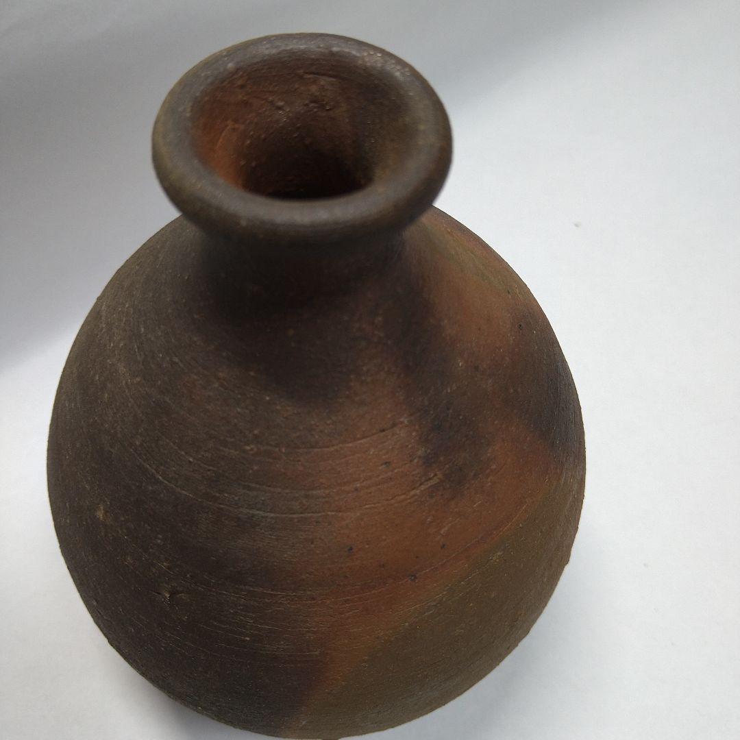 藤原雄　備前焼　徳利　３客