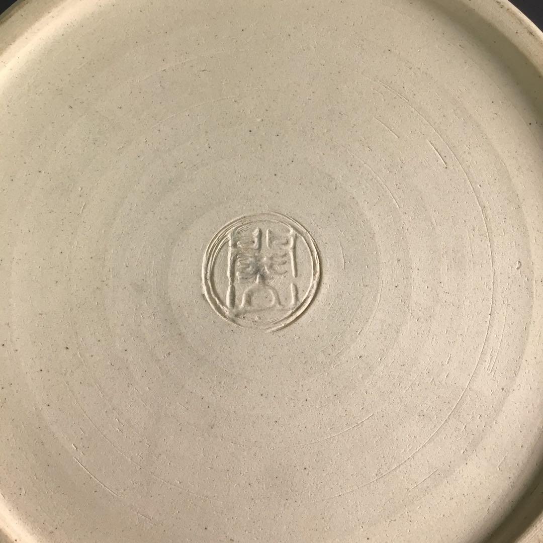 Ｐ８０４　水指　『平安　開山造』『礼賓手三嶋』『末広水指』　共箱　茶道具