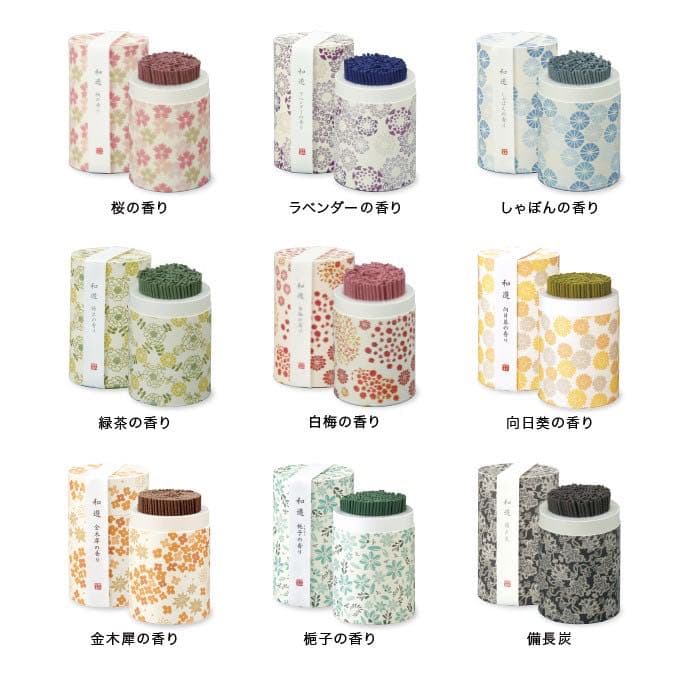 和遊　ミニ寸線香　9種類　カメヤマローソク
