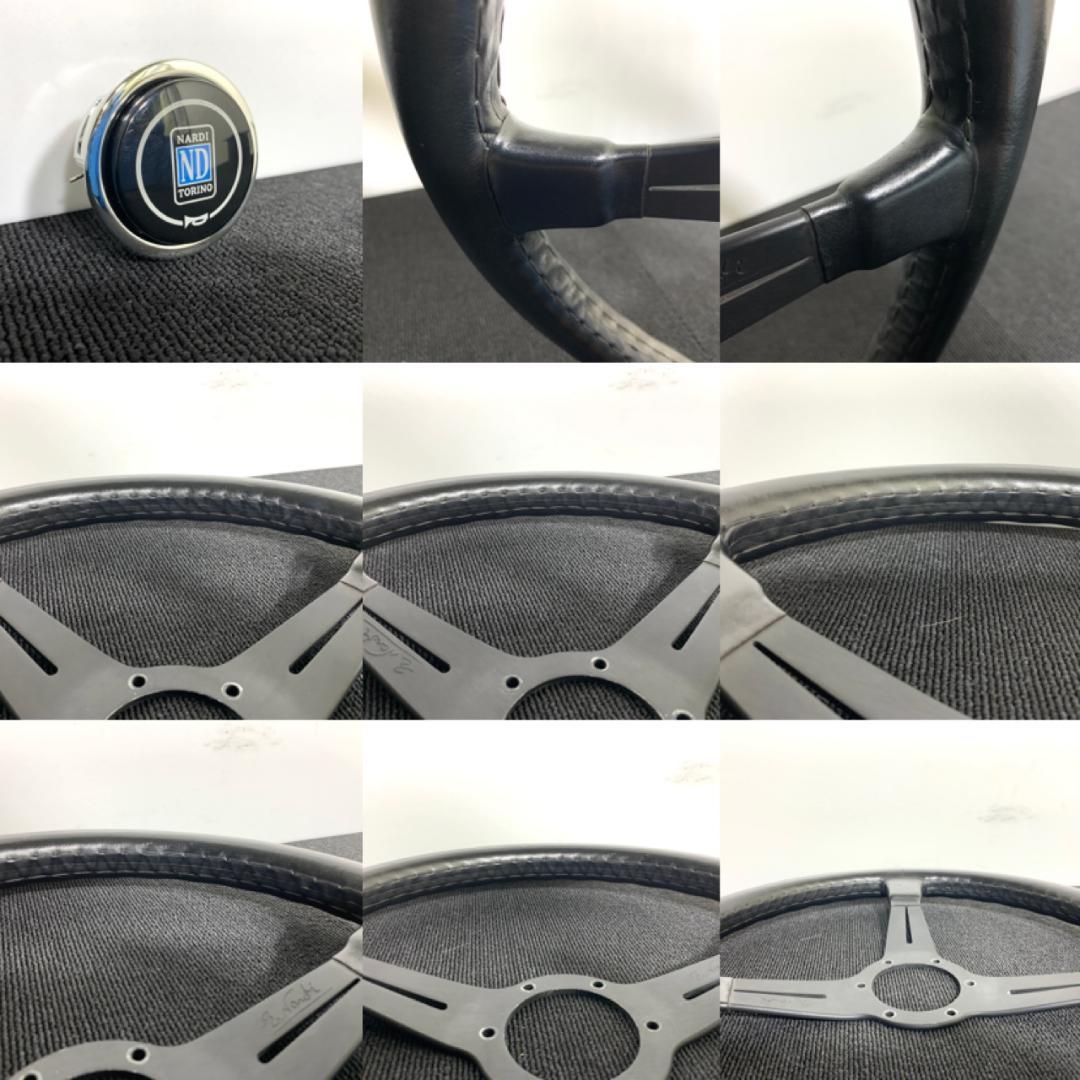 ナルディ クラシック 36パイ ブラックレザー 美品 ホーンボタン付き