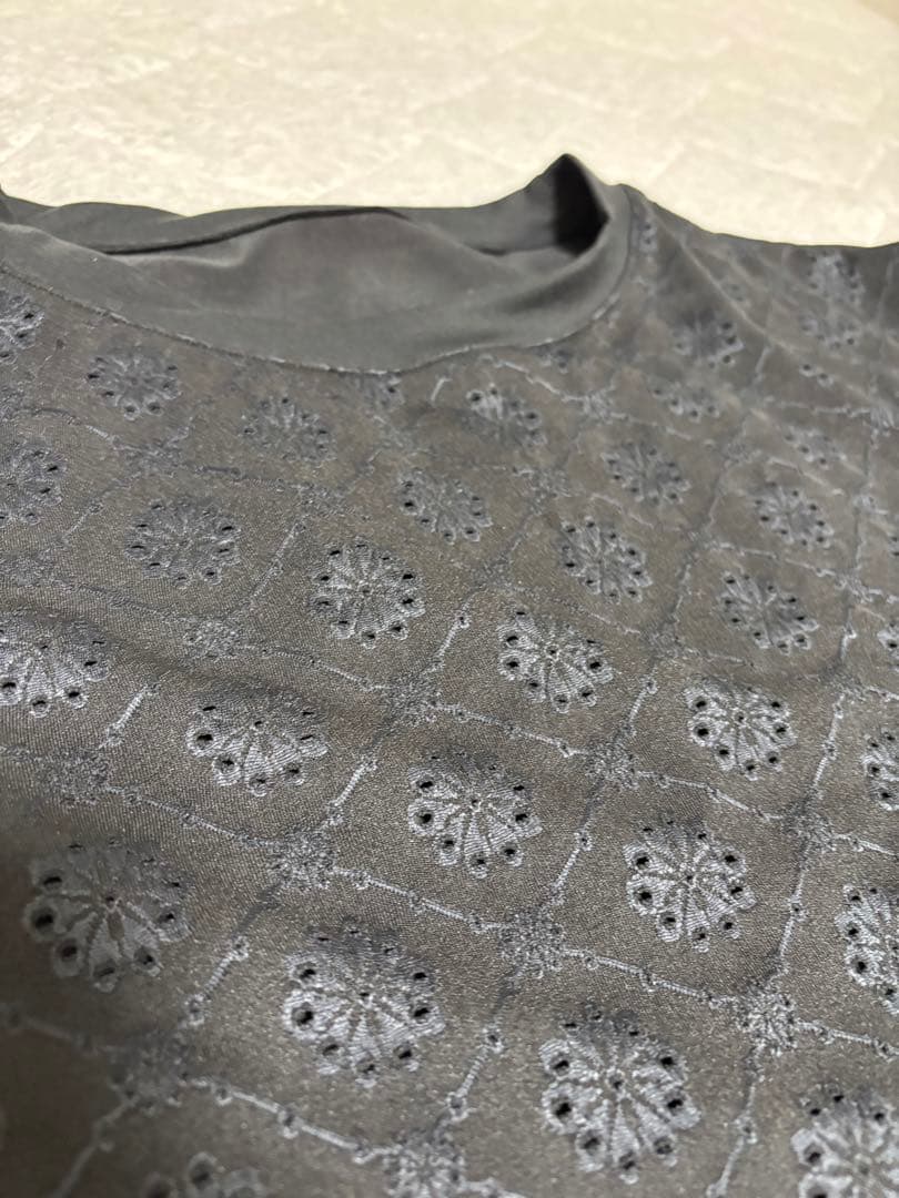 【SUKALA】ブラトップ付きフラワーレーストップス　サイズM ブラック　未使用