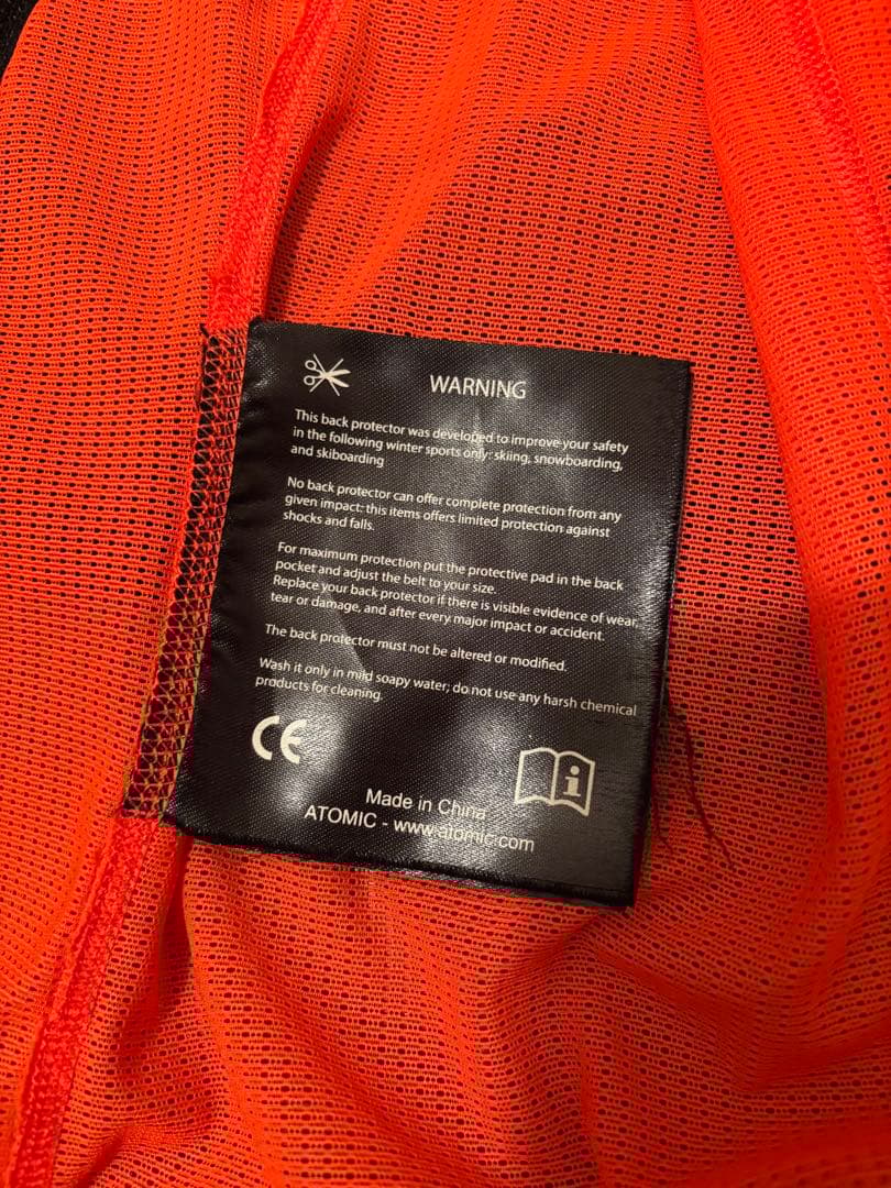 ATOMIC アトミック スキー用インナープロテクター