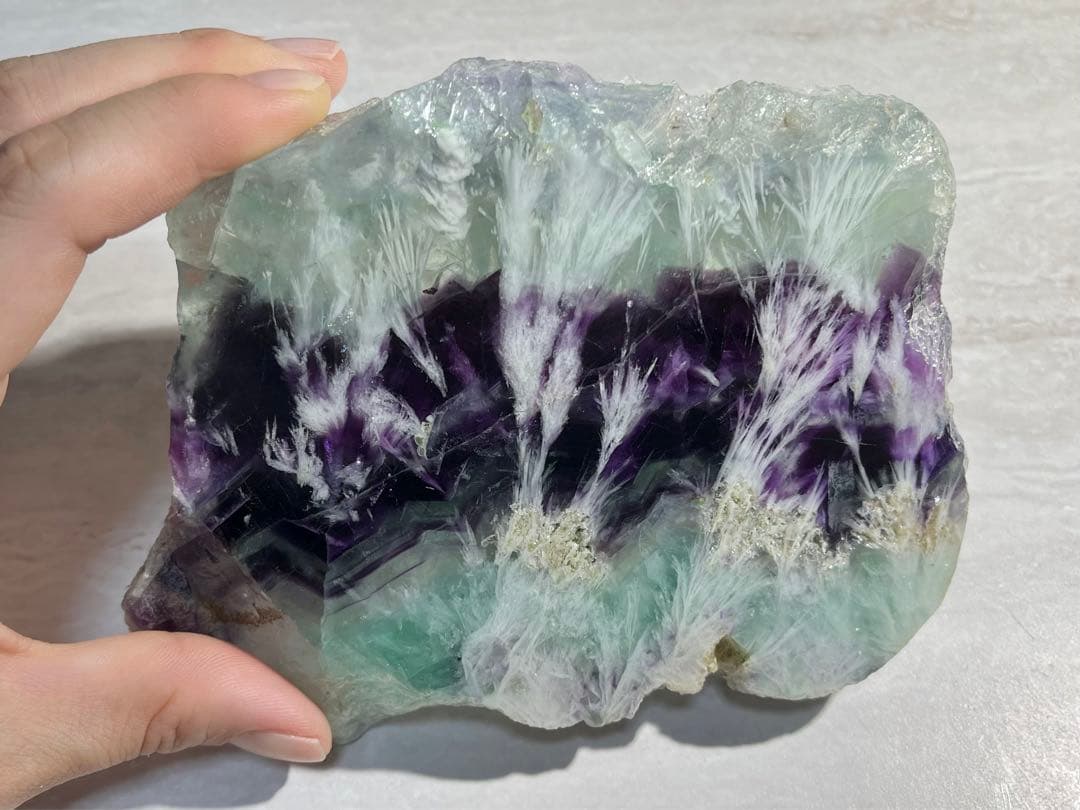 中国産 エンジェル フローライト 原石 鉱物