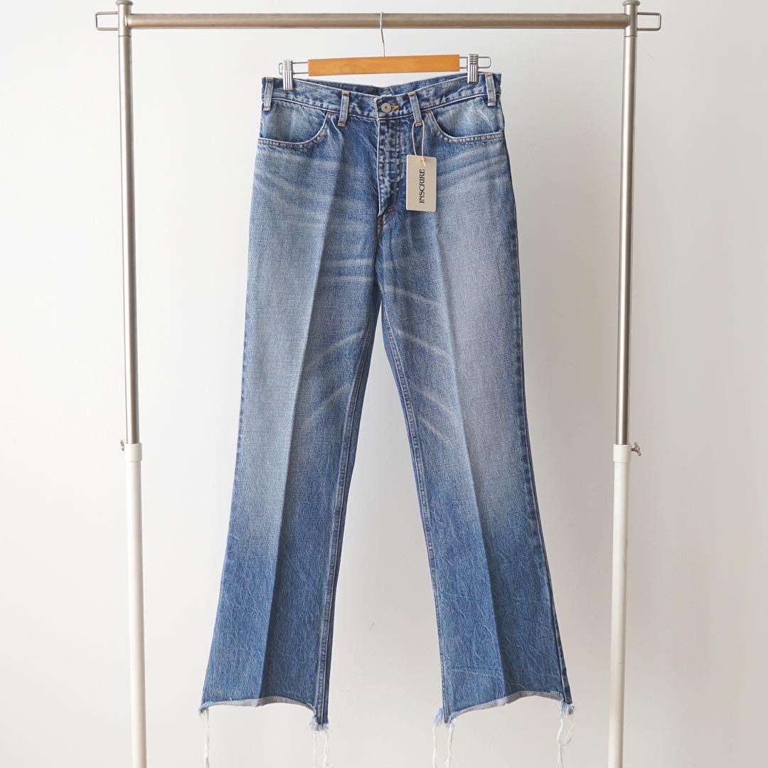 新品 INSCRIRE FLARE DENIM（BLUE USED）