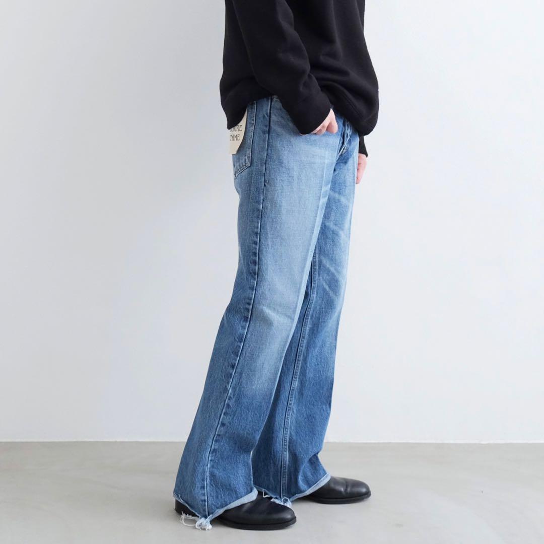 新品 INSCRIRE FLARE DENIM（BLUE USED）