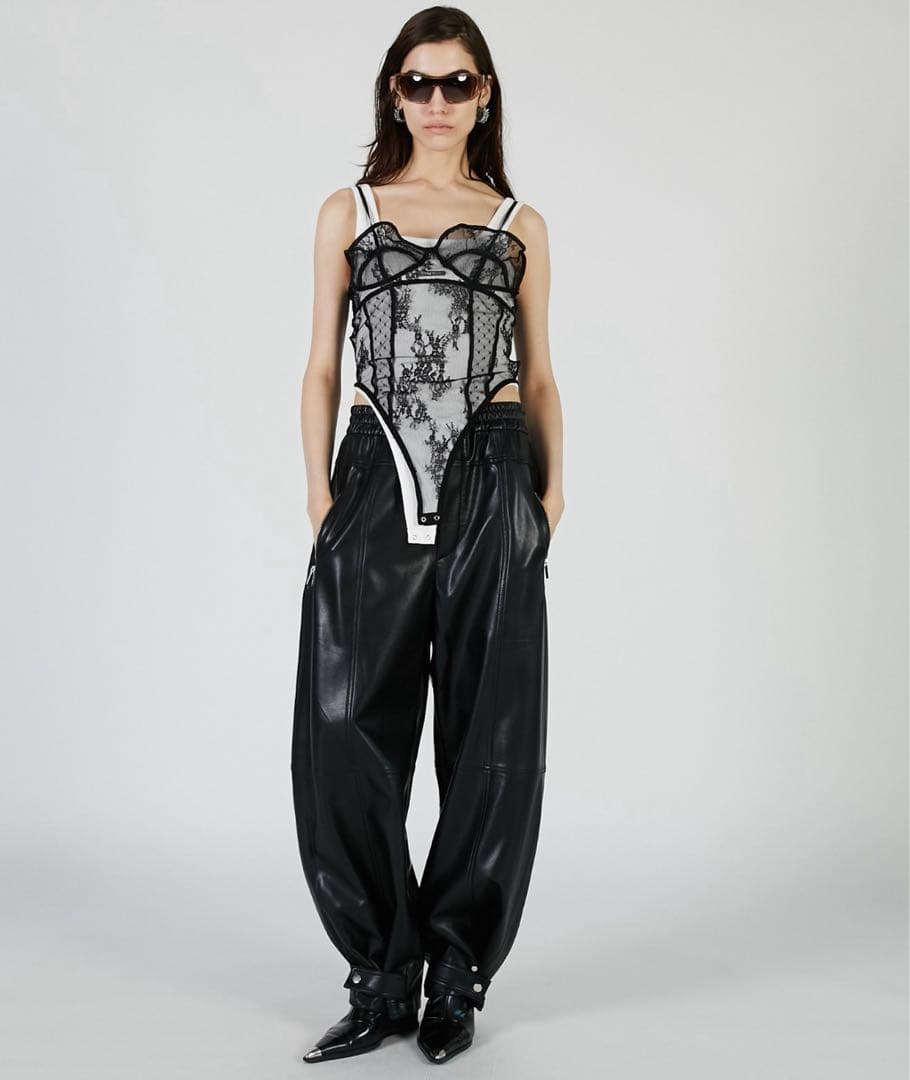 レースキャミボディスーツ / plankproject