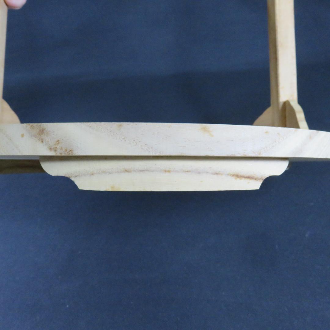 桐丸卓 紙箱 円卓 組み立て 茶道具 木製