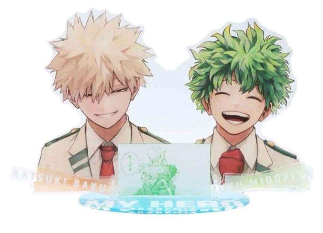 僕のヒーローアカデミア アクリル GIGA フィギュア 緑谷出久　爆豪勝己