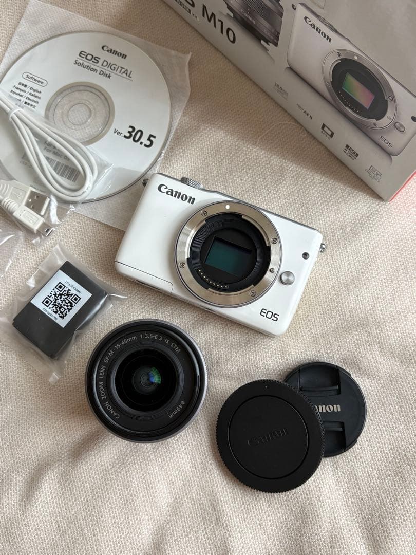 Canon ミラーレス一眼カメラ EOS M10 レンズキット(ホワイト)