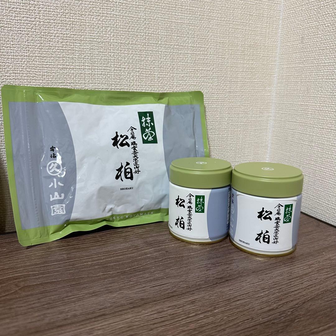 丸久小山園　裏千家 松柏 抹茶 40g缶２個 100g袋