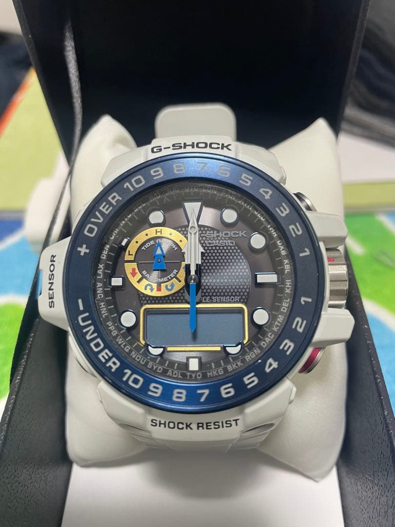 G-SHOCK ガルフマスター デジタル腕時計 ホワイト　バンド色褪せなし。