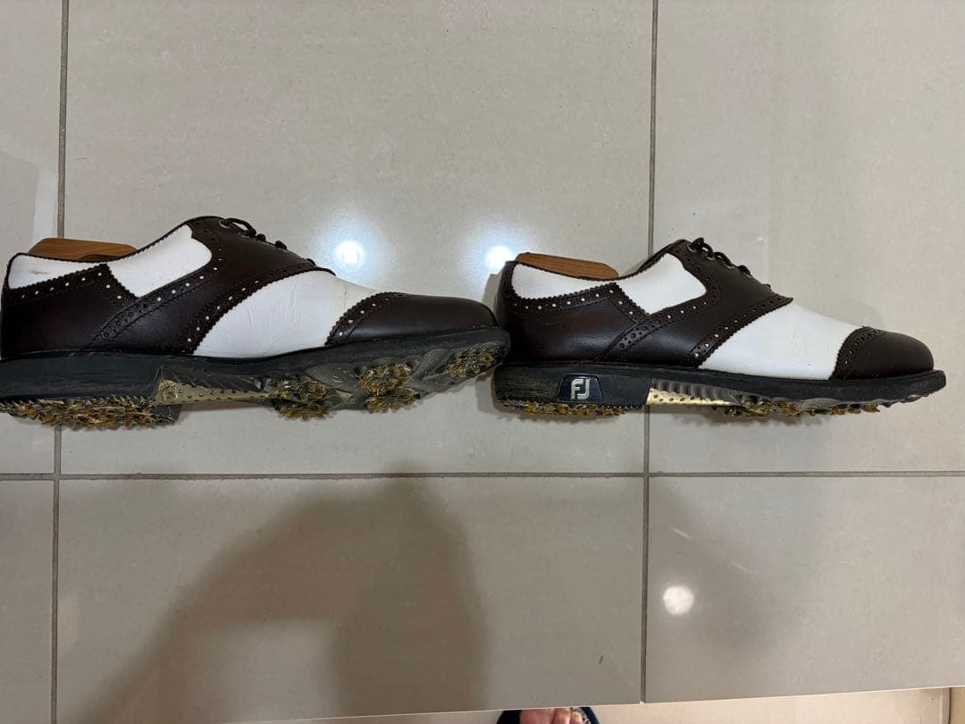 マイジョイズ　FJ ゴルフシューズ ブラウン/ホワイト