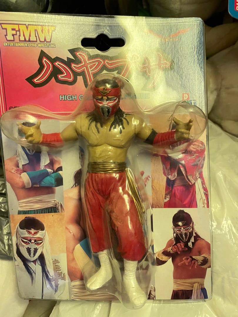希少　FMW ハヤブサ プロレス　フィギュア サイン入り　新品未開封