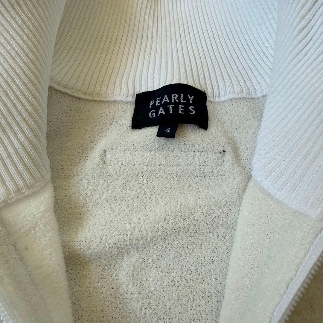 未使用級　パーリーゲイツ　ジャケット　ブルゾン　M〜L相当　白　タオル生地　4