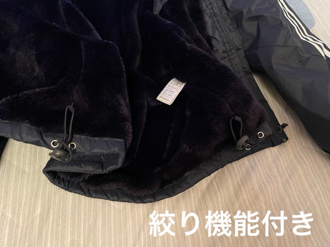 ヴィンテージ　adidas ベンチコート　裏ボア　ドカジャン　レトロ　激レア