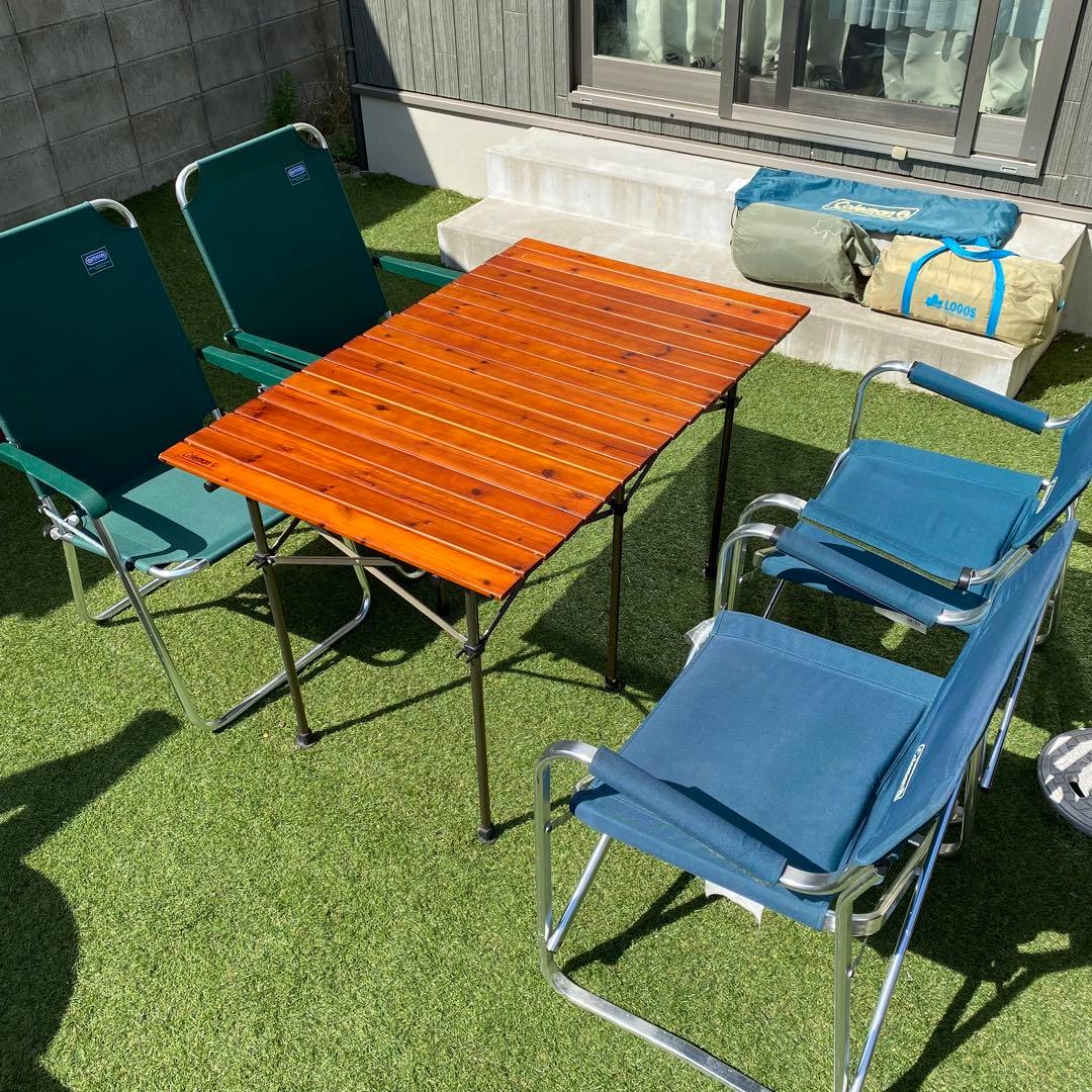 込変更‼️キャンプ コールマン ナバホ テント テーブル ランプ ロゴス チェア