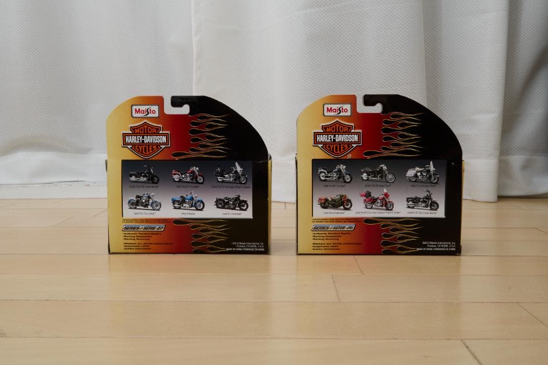 Maisto ハーレーダビッドソン　1:18レプリカ　２個セット