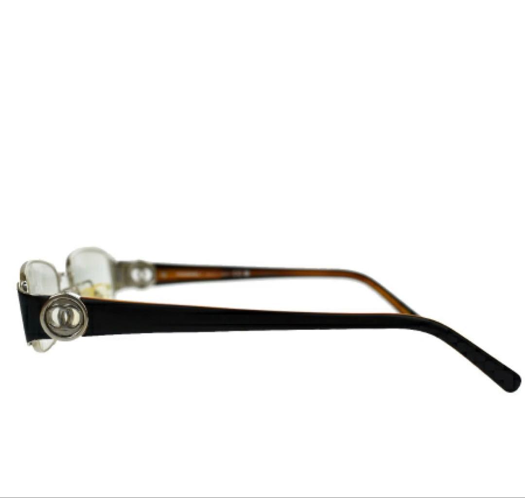 CHANEL シャネル 2105T メガネ 眼鏡 フレーム シルバー ブラック