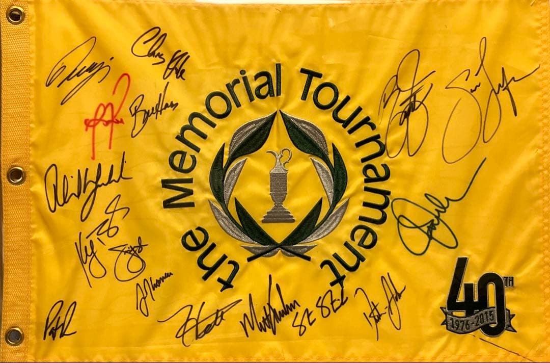 ゴルフフラッグ直筆サイン入り