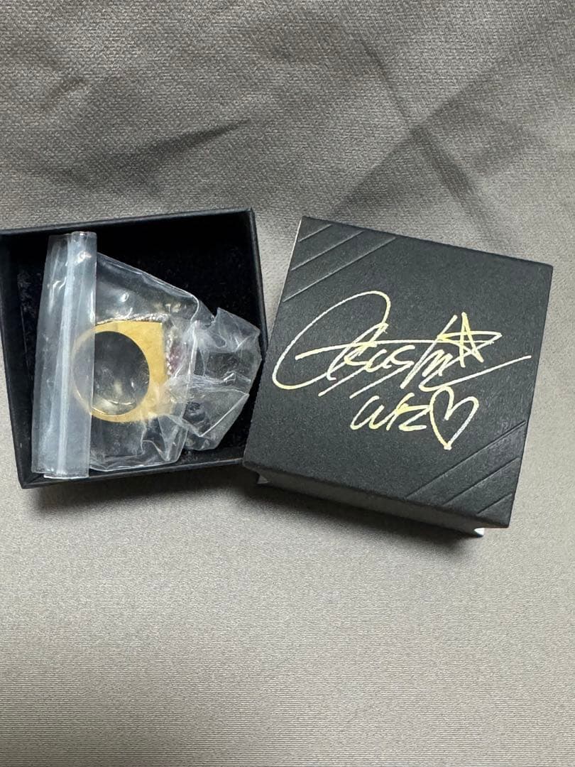 新堂敦士　リング　サイン入り箱付き